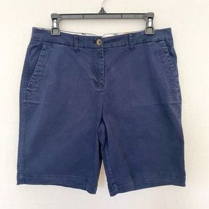 BODEN Women's Size 8 Bermuda Shorts 9 inch Navy Blue